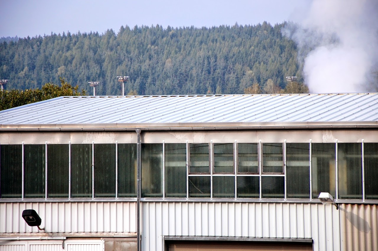 Sandwich-Dämmelemente, Industriehalle, Zellstoff- und Papierfabrik Blankenstein, Saale-Orla-Kreis